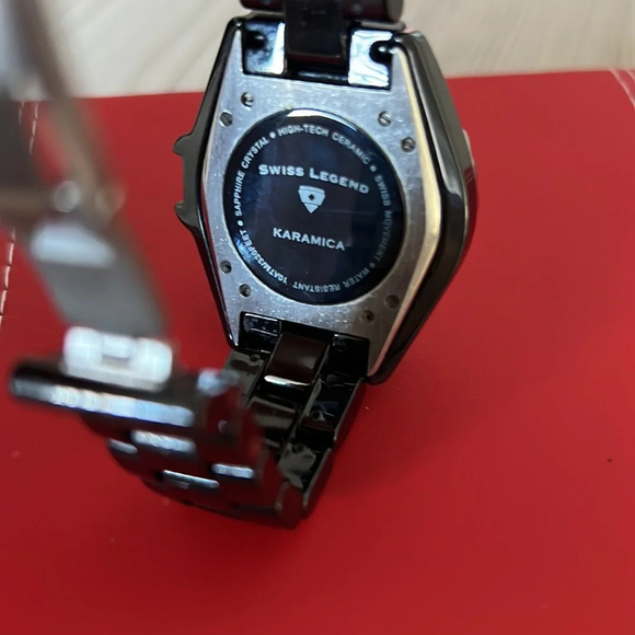Swiss Legend Karamica Black High-Tech Ceramic Women’s Watch Water Proof - Picture 4 of 6